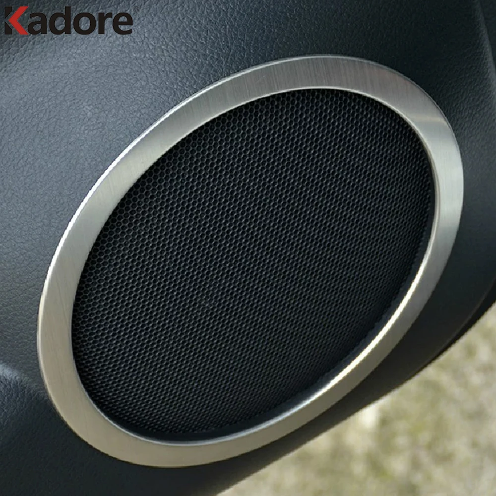 For Nissan Qashqai 2014 2015 2016 2017 2018 2019 2020 ABS Chrome Door Stereo Speaker Ring Cover Speaker Trim Car Accessories
