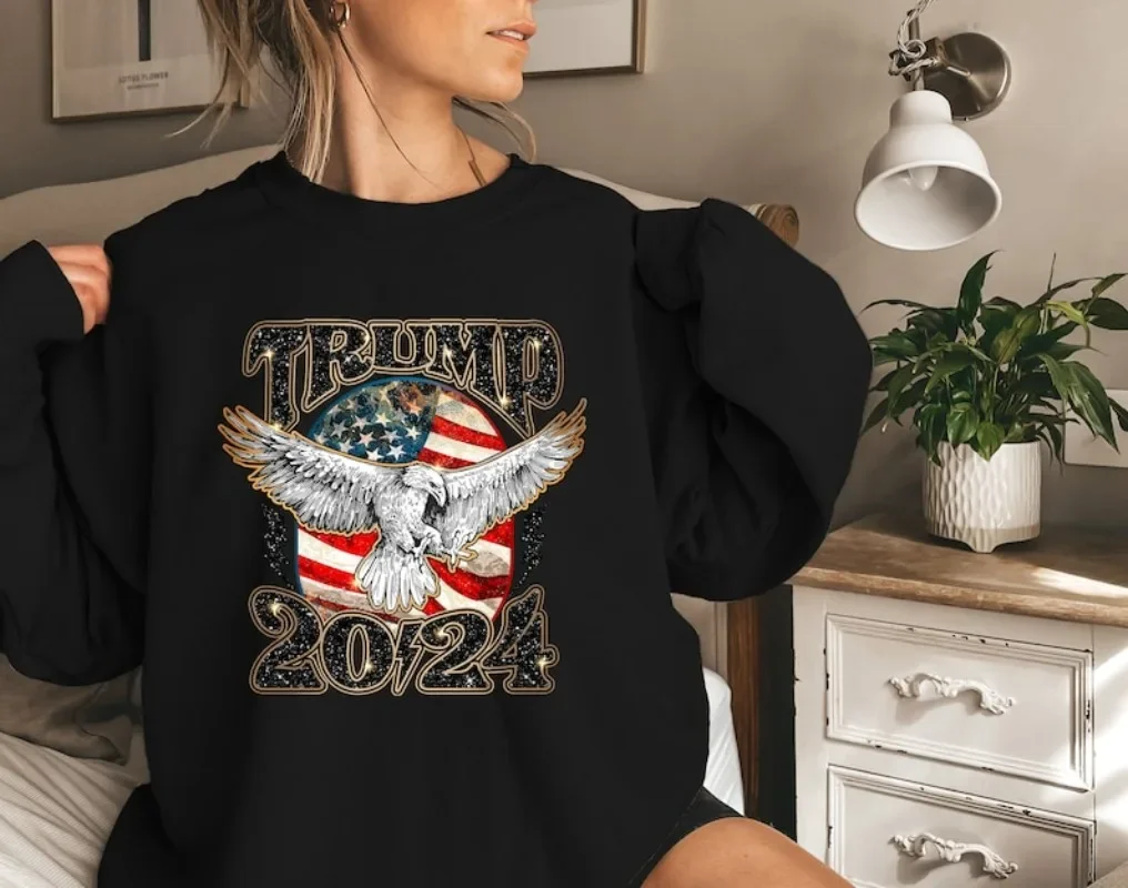 Trump 2024 Campaign Tops MAGA Distressed Unisex Sweatshirt MAGA Shirt Donald Trump Republican Shirt Gift Patriot Print Shirt