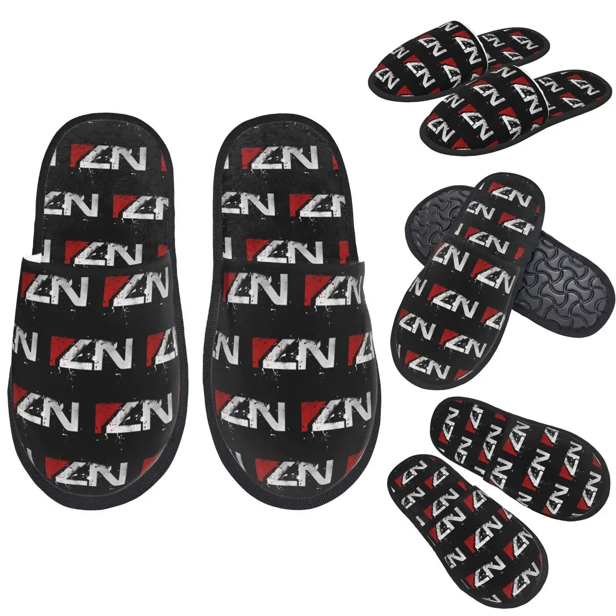 Custom Mass Effect Distressed N7 Slippers Memory Foam Warm Soft Women House Slipper Indoor Cozy Shoes