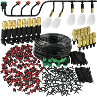 KESLA 5M-30M Misting Cooling Garden Irrigation Outdoor Watering System Kit 1/4'' Atomizer Nozzles 4/7mm Hose Greenhouse Patio