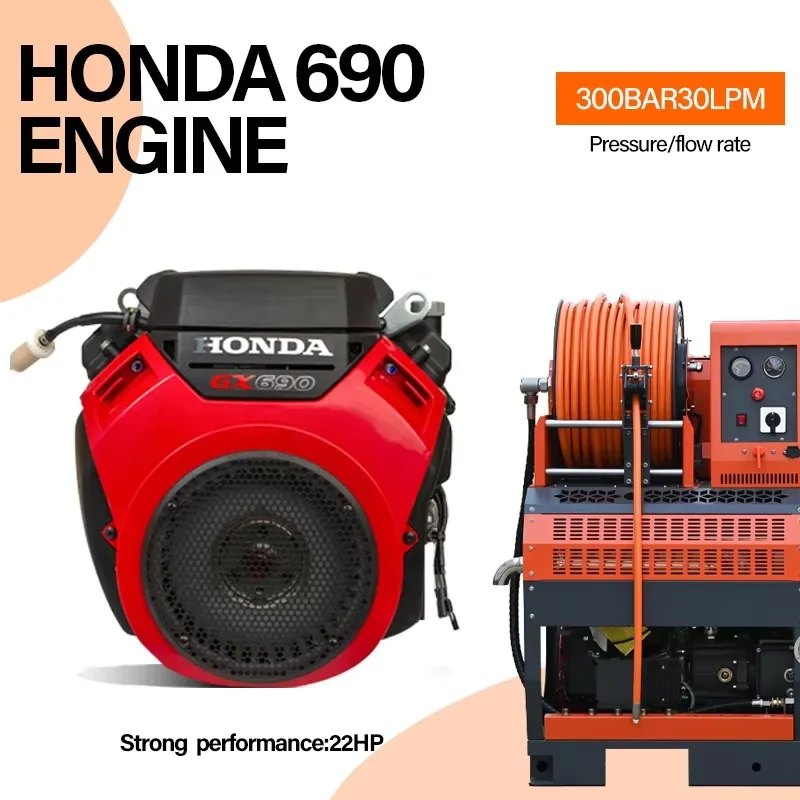 Customized sewer cleaning jetter drain jet washing unit high pressure pipeline washer blockage clearing equipment
