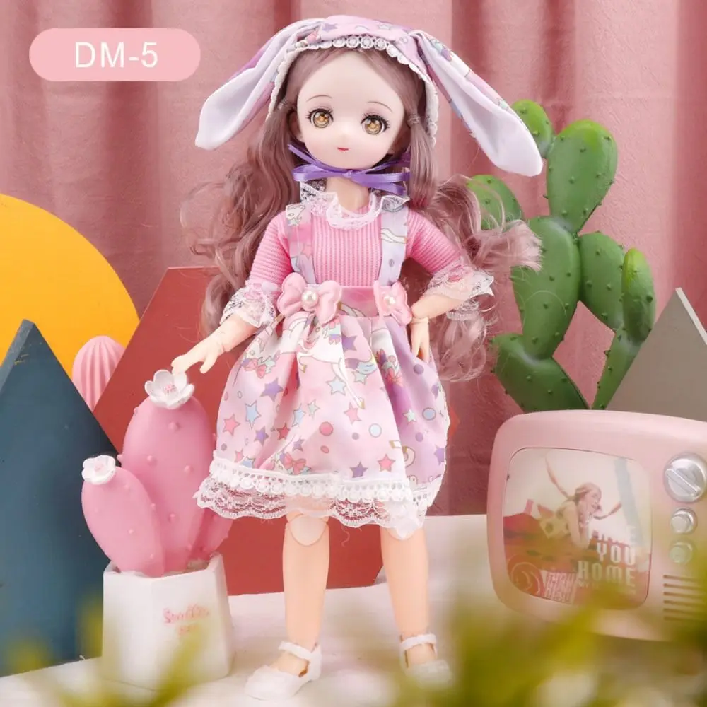 Skirt 30cm BJD Doll Clothes Colorful Kawaii 1/6 Bjd Doll Clothes Movable Body 3D Simulated Eye 11 Inch BJD Dolls Dress