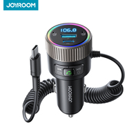 Bluetooth 5.4 FM Transmitter 60W PD QC3.0 Fast Car Charger Stronger Dual Mics HiFi Deep Sound USB C Charger Adapter Joyroom