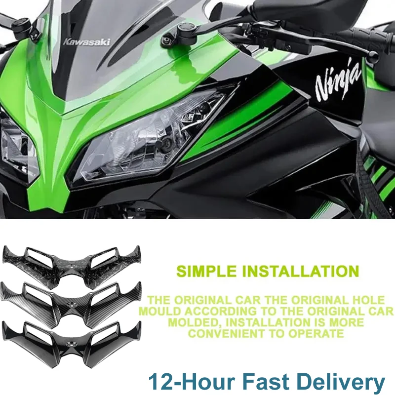 Motorcycle Winglet Aerodynamic Wing Kit Spoiler Motor Accessories ForKawasaki Ninja 300 Ninja 250 NINJA300/250 EX300 2013-2017