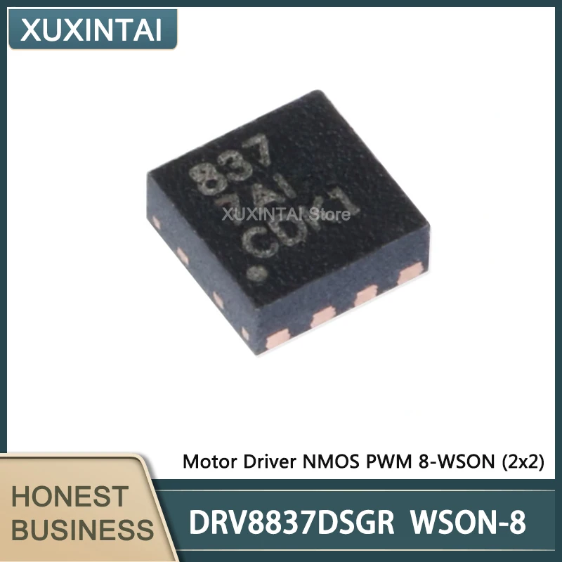 50Pcs/Lot  New Original  DRV8837DSGR DRV8837 Motor Driver NMOS PWM 8-WSON (2x2)