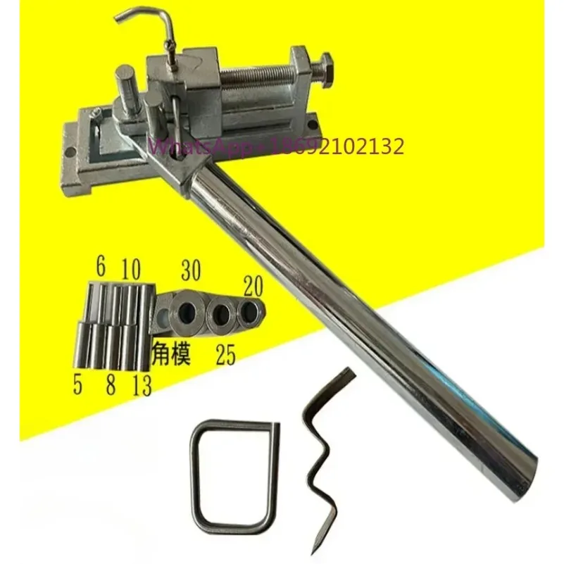 Manual Bending Machine Tool DIY Pipe Bending Machine Suitable for All Kinds Bendable Metal Wire Flat Iron Materials