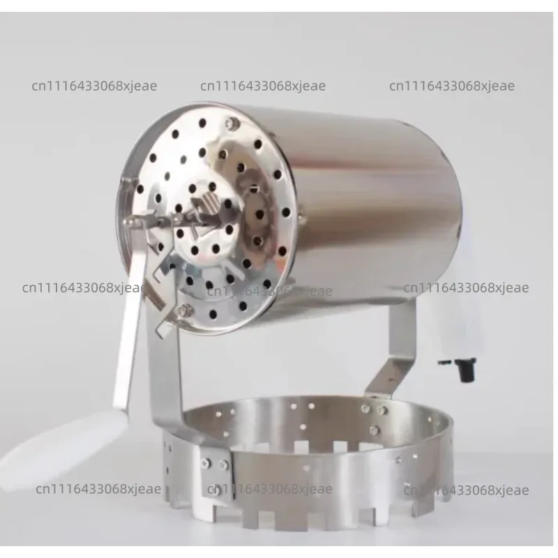 Home Hand Crank Coffee Roaster Manual Net Type Green Coffee Bean Roaster Compact Design