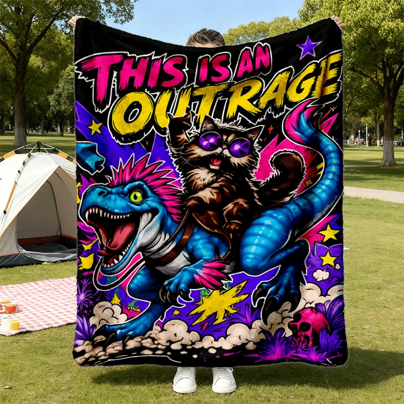 This Is An Outrage Flannel Blanket, Princess Donut Cat Tshrit, Dungeon Crawler Carl Flannel Throw, Gift for LitRPG Lover