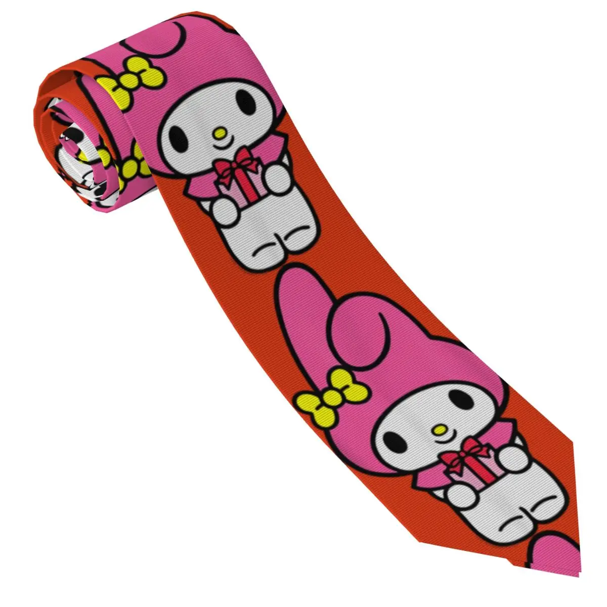 Corbatas con diseño de corbata delantera y trasera My Melody, corbatas con cuello divertido Kawaii para hombres y mujeres, accesorios para corbatas para fiesta de boda
