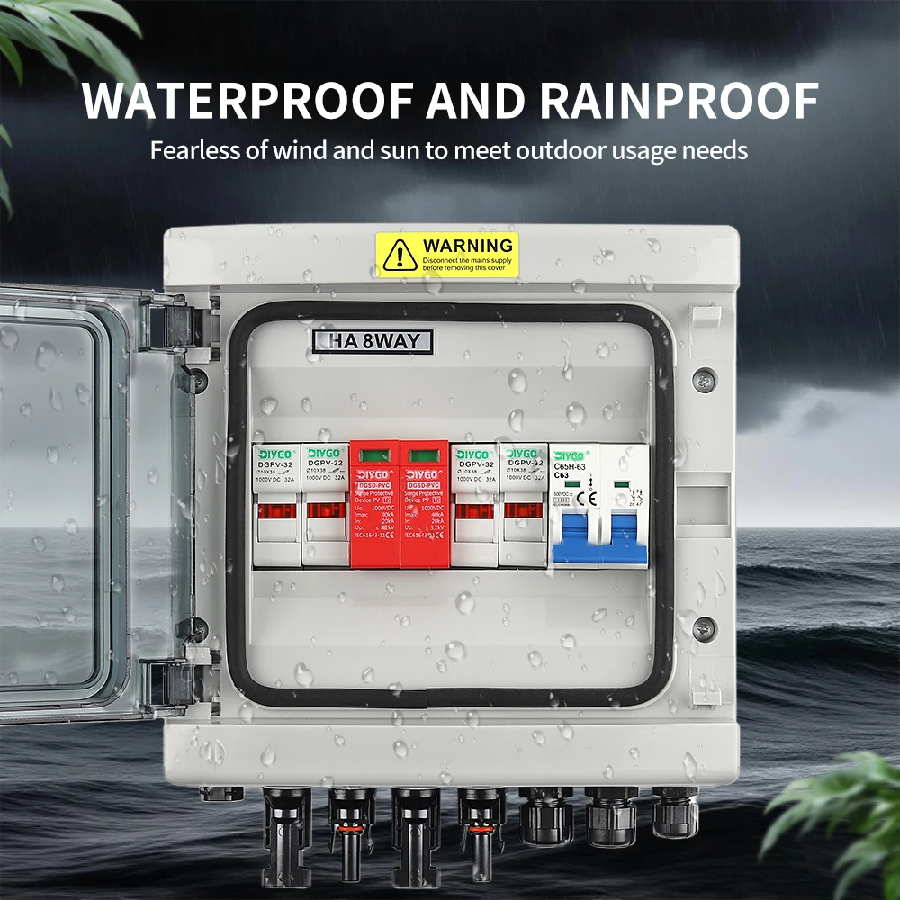 DC 500V 2 Input 1 Out IP65 Wat - Solar Combiner Box 评论和价格