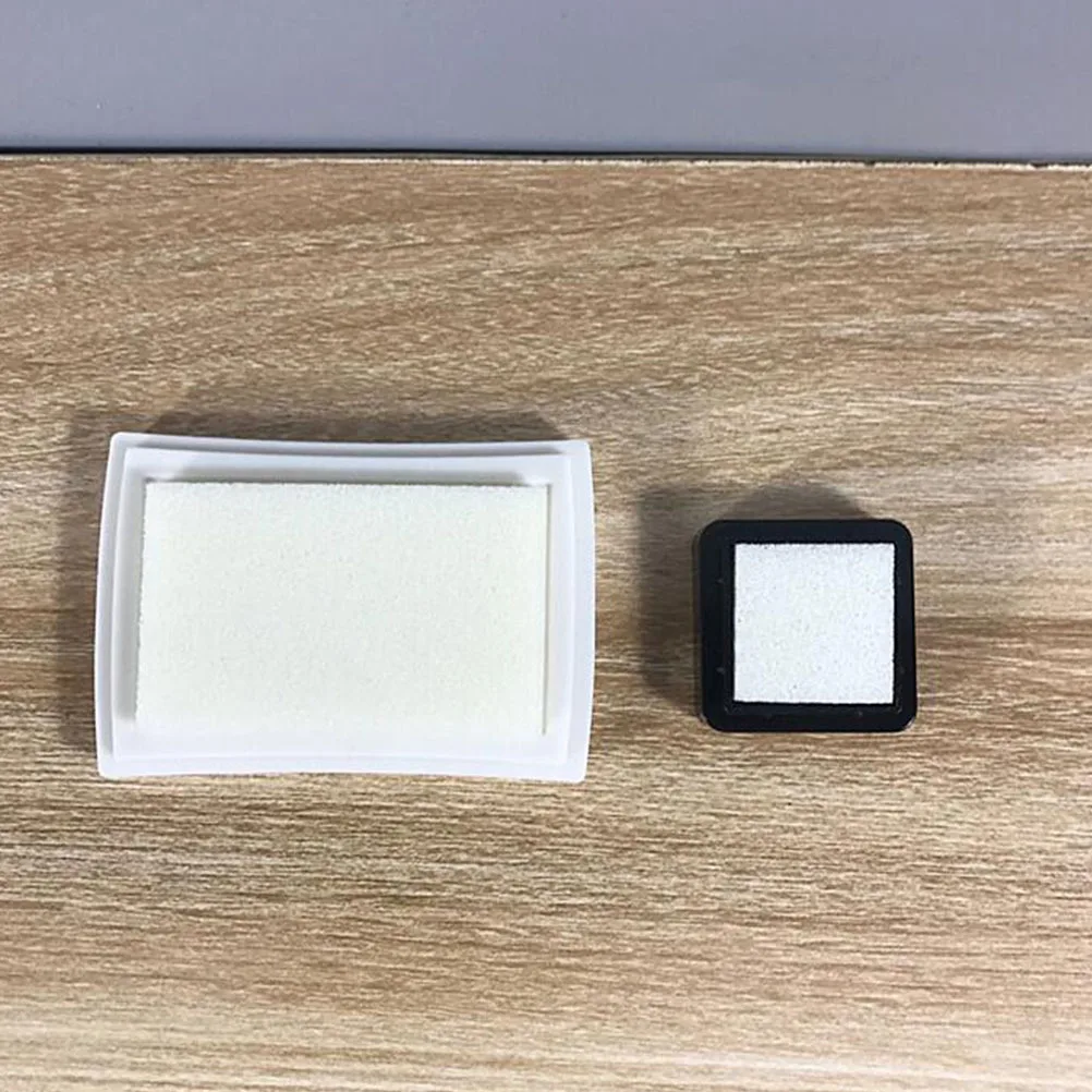 25 قطعة منصات الحبر فارغة مربع DIY بها بنفسك منصات ختم لسجل القصاصات النسيج الخشب متعددة الوظائف صياغة مختمة مكتب التموين #6