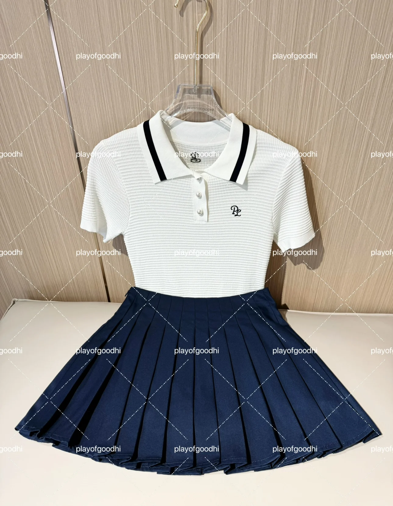 25 New Golf Clothing Women's Summer Korean Edition Golf Short sleeved Women's Quick drying Breathable Golf Skirt Tennis Women