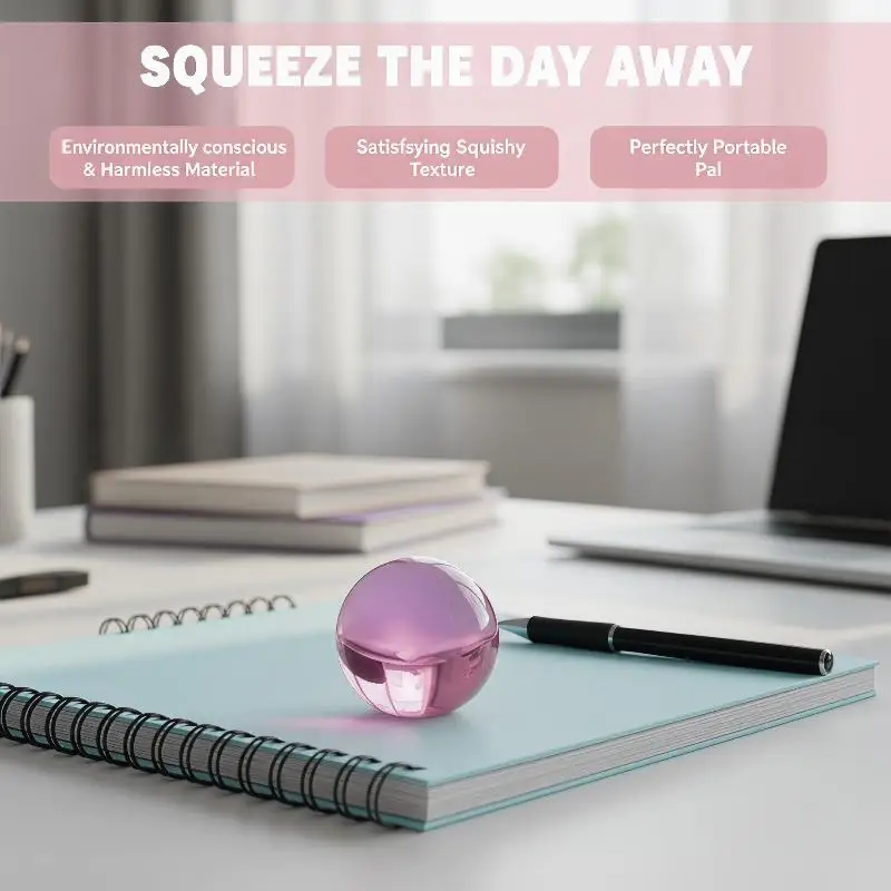 Maltose  Round Toy Cute Mochi Anti Stress Fidget Toy Soft Simulated Transparent Ball Quick-rebound Decompression Toy