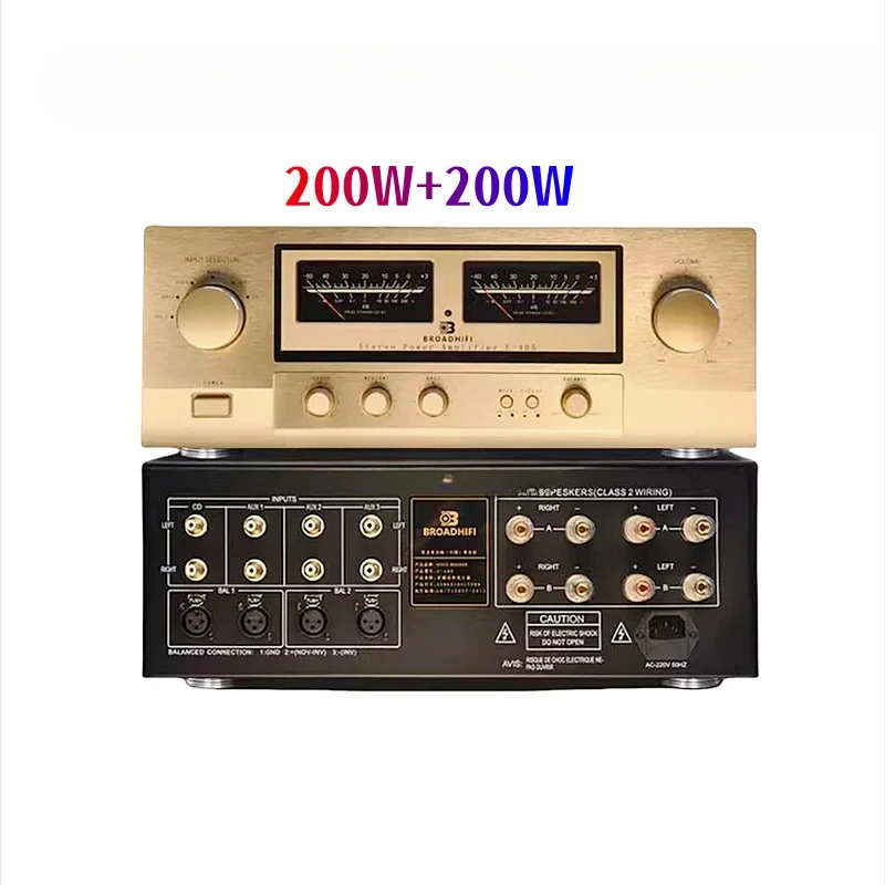 

Новинка, импортный компонент Accuphase E405 200 Вт * 2 Sound HIFI, домашний усилитель мощности с золотым уплотнением