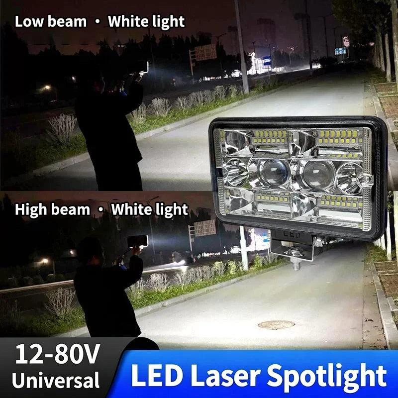 

[M] Car 4inch LED Light Bar Yellow White Off Road Spotlight Work Light For Truck Tractor 4X4 Boat 12v Headlight Fog Lamp