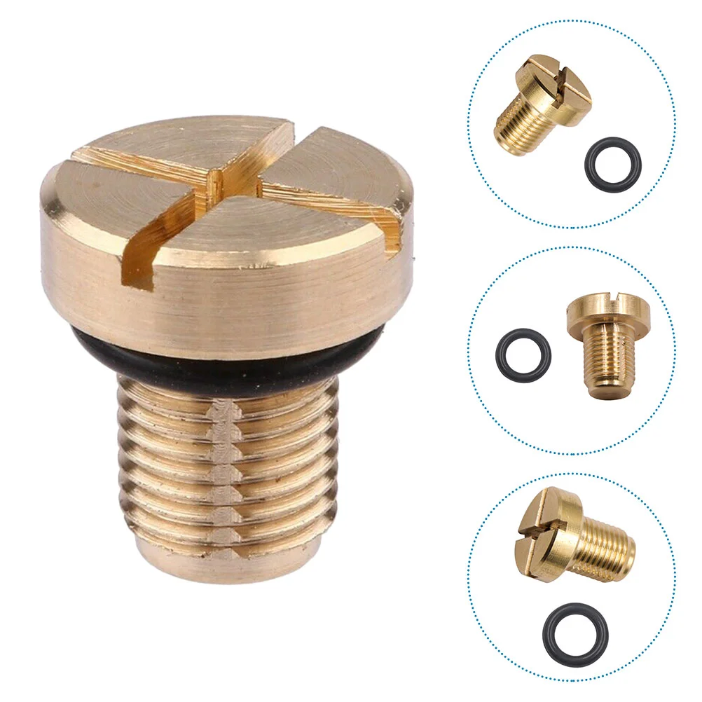 Car Radiator Screws Coolant Expansion Tank Bleeder Expand Golden Plastic Ring Engine Air Valve