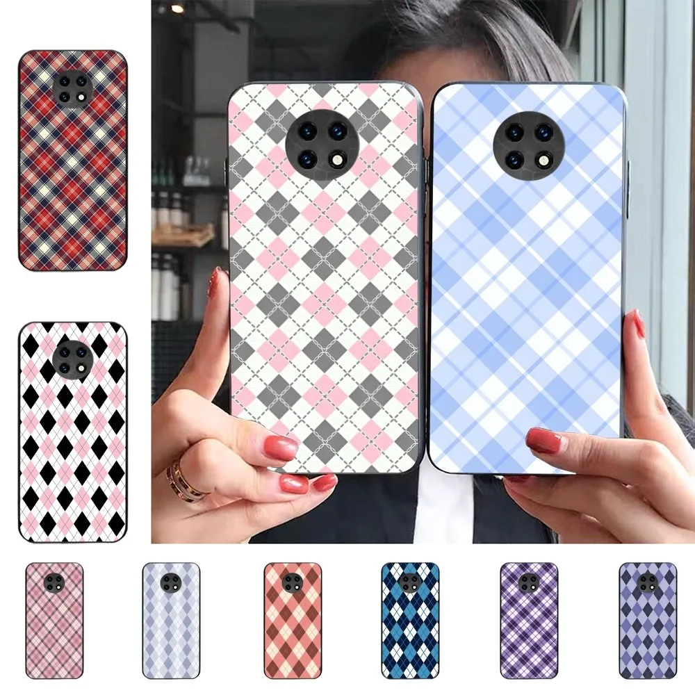 

Diamond Grid Pattern Phone Case For Xiaomi Mi 5X 8 9 10 11 12 lite pro 10T PocoX3pro PocoM3 Note 10 pro lite