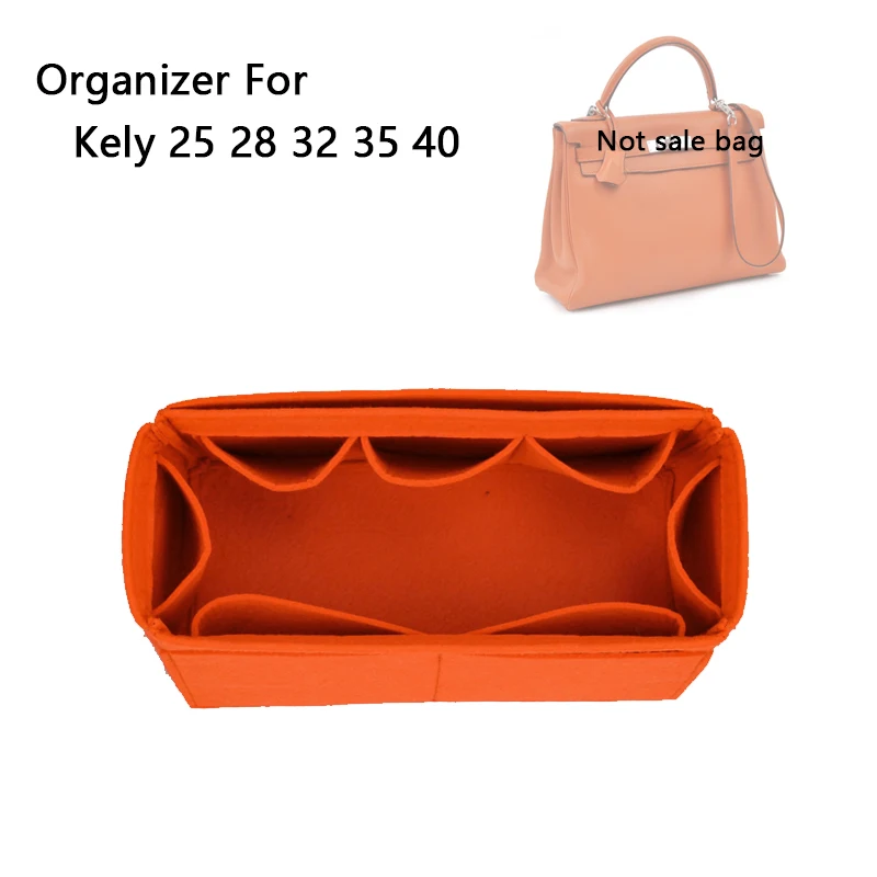 Insert Organizer For H Kellys 25 28 32 35 40 Bags,Makeup Tote Organize,Women Handbag Tote Cosmetic Liner,Inner Bag