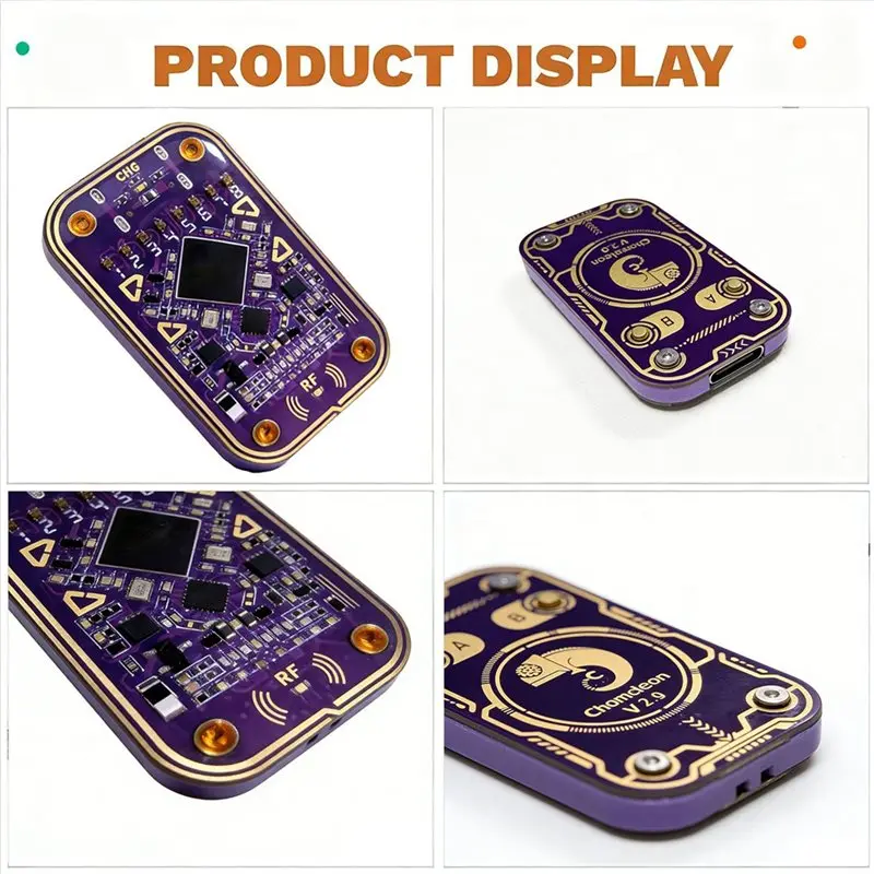B49C Chameleon Ultra V2.0 5XUID Keychain Duplicator RFID Emulator 125Khz 13.56Mhz Card Decoder Reader