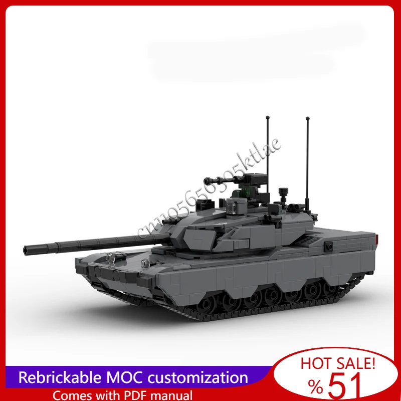 

926 Parts MOC Unmanned Turret Tank With Automatic Loading System Model Assembled Educational Creative Children Toys Popular Gift