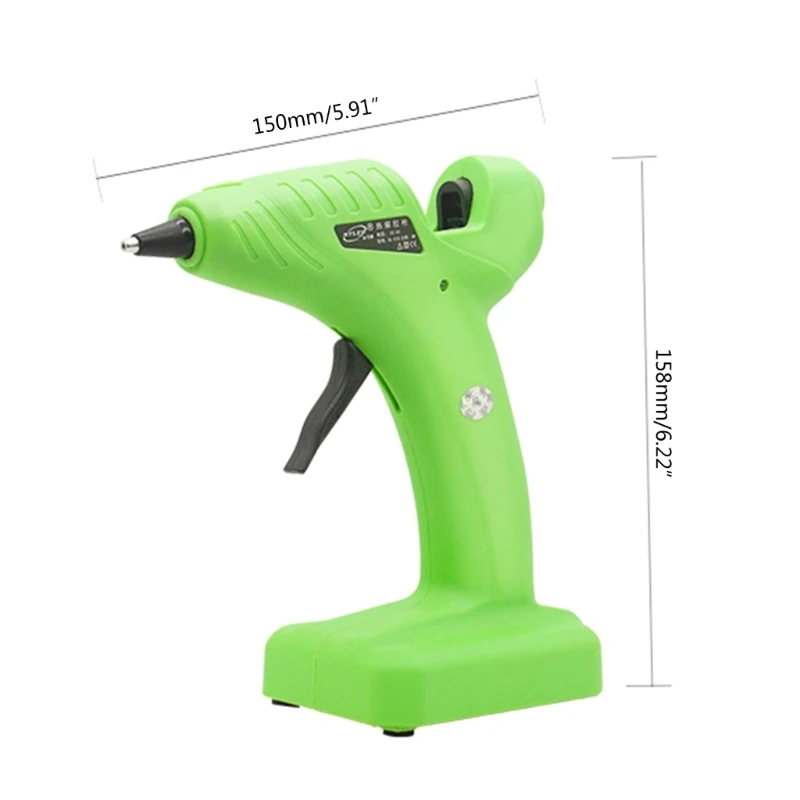 Imagem -06 - Dispositivo Adesivo Compacto Pistolas Cola Quente sem Fio para Projetos Faça Você Mesmo Reparos Rápidos Envio Direto