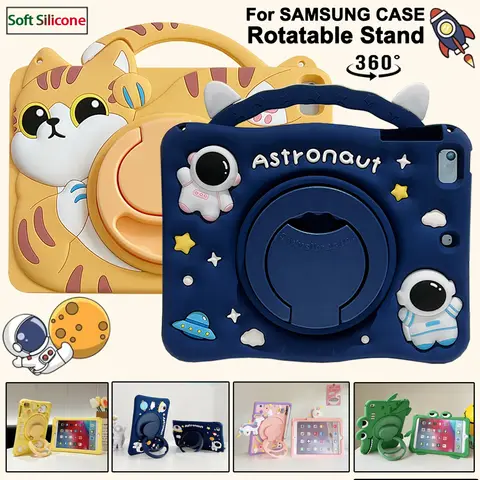 Case For Samsung Galaxy Tab A9 Plus 11" A9 8.7" A8 10.5 S6 Lite 10.4" A7 Lite T220 T500 T510 T290 Kids Cartoon Tablet Stand Cove