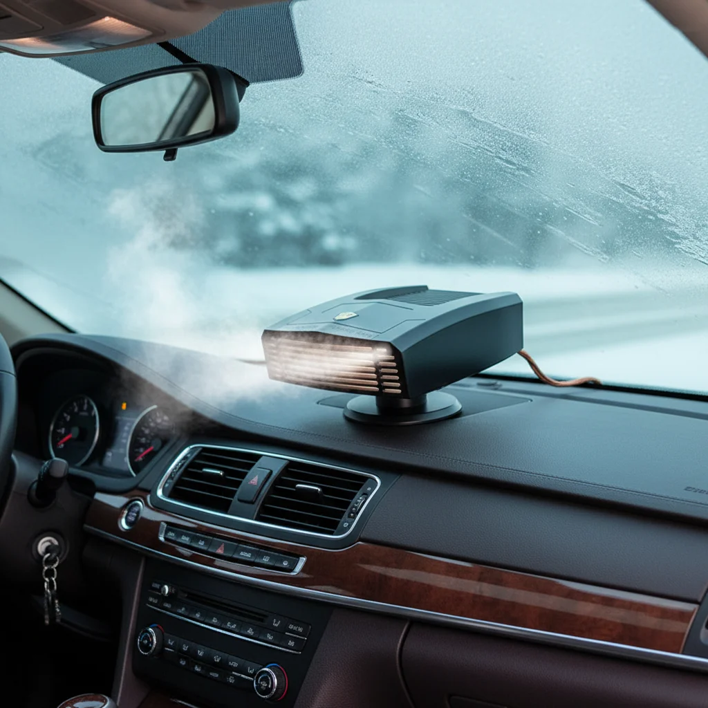 

Car Heater Portable Vehicle Warmer with Defrost and Demist Function ABS Material 12V 24V Compatible