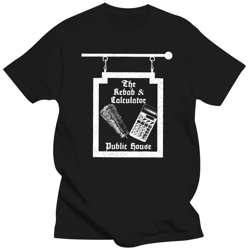 Inspired By The Young Ones T Shirt - Kebab & Calculator Pub Sign Cult TV Comedy