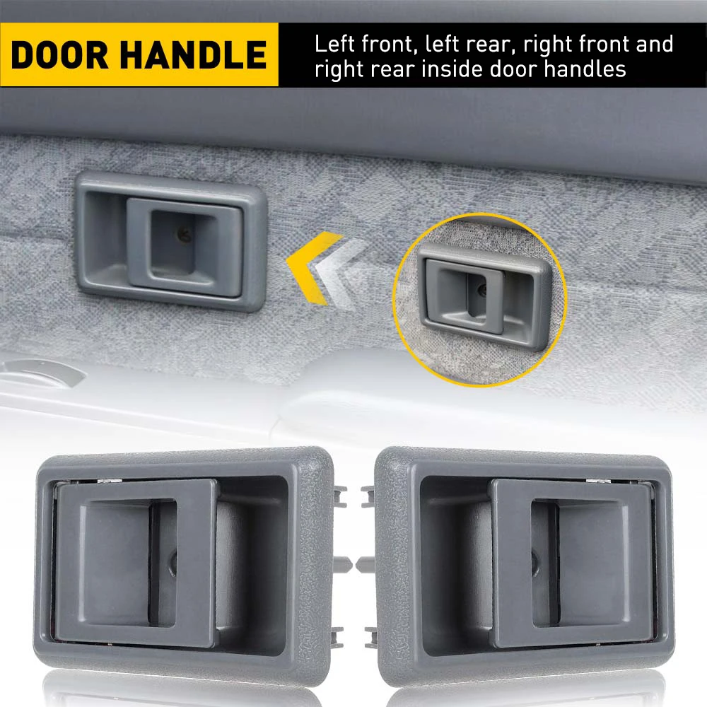 

4/2 шт. серая автомобильная дверная ручка для Toyota Tacoma 1995 1996 1997 1998 1999 2000 4Runner 1990-1995 Tercel Pickup интерьер левый и правый