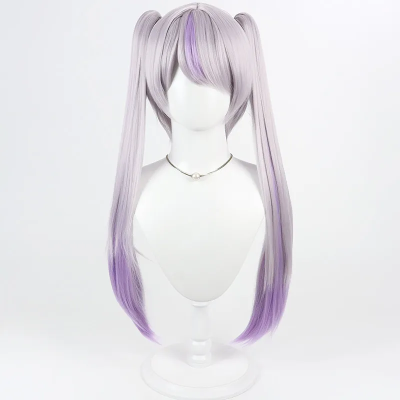 Virtual YouTube Vtuber Laplus Darknesss Cosplay Wig Halloween Carnival Party Props Synthetic Hair Heat Resistant Fiber + Wig Cap