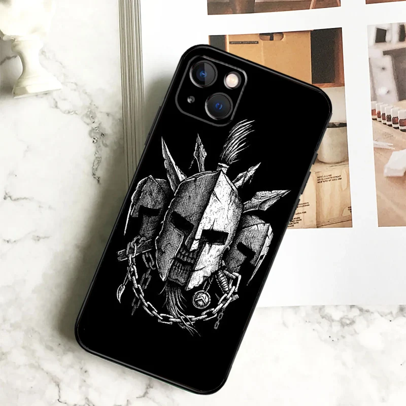Spartan Phone Case For iPhone 15 16 14 Plus 13 12 Mini 11 Pro Max X XR XS Max 7 8 Back Cover