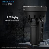 IMALENT SR32 Super Bright Flashlight 120000 LumenS  High Power Rechargeable Professional Searchlight 32 Cree XHP50.3 Led Torch