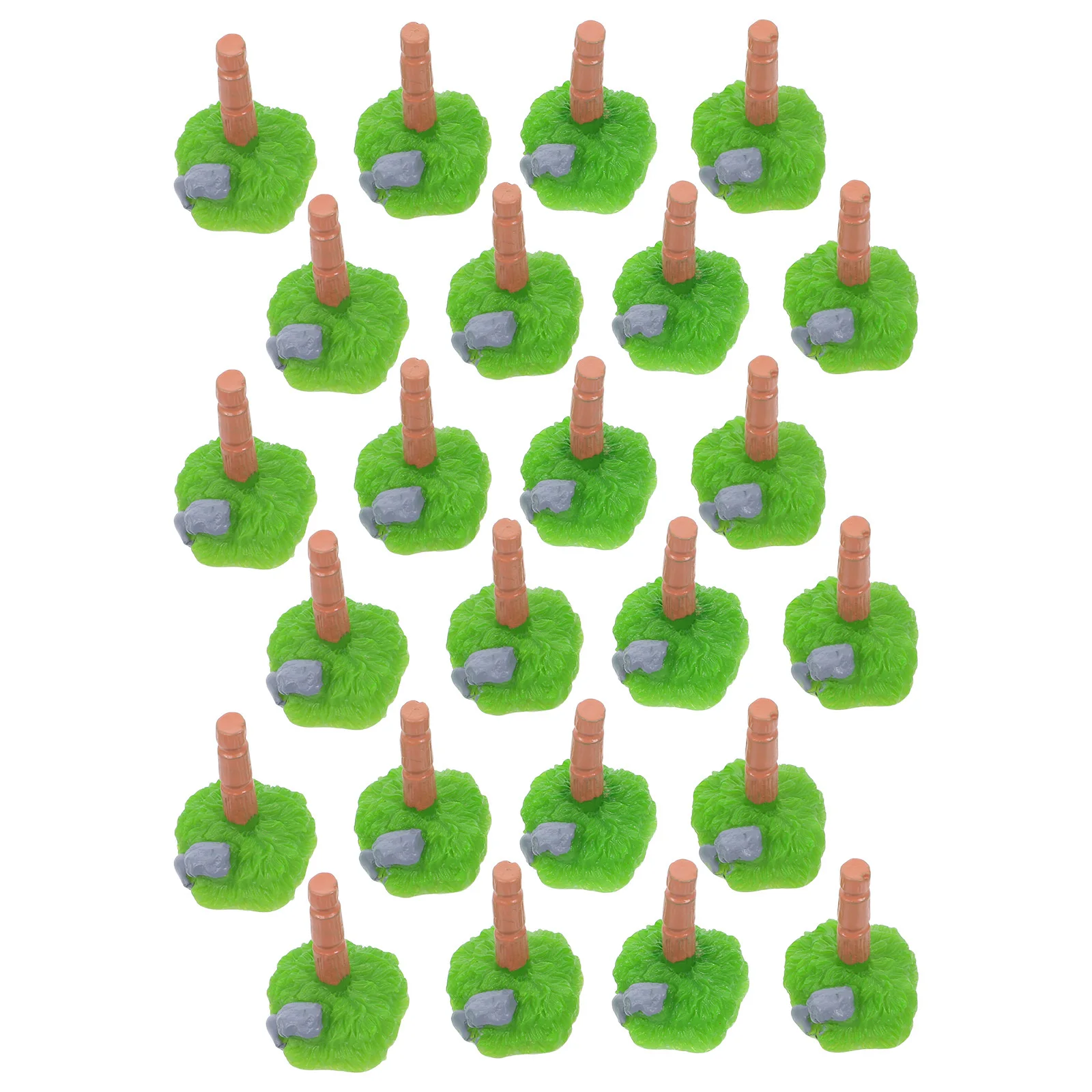 

24pcs Micro Landscape Accessories Mini Wood Pile Fencing For Dollhouse Farm Diy Garden Edging Fence Farm Decorations