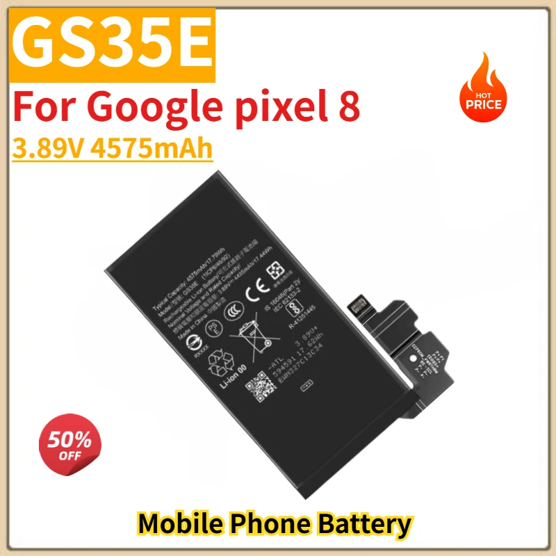 

High Quality GS35E 3.89V 4575mAh Phone Battery For Google pixel 8 Brand New Replacement Battery