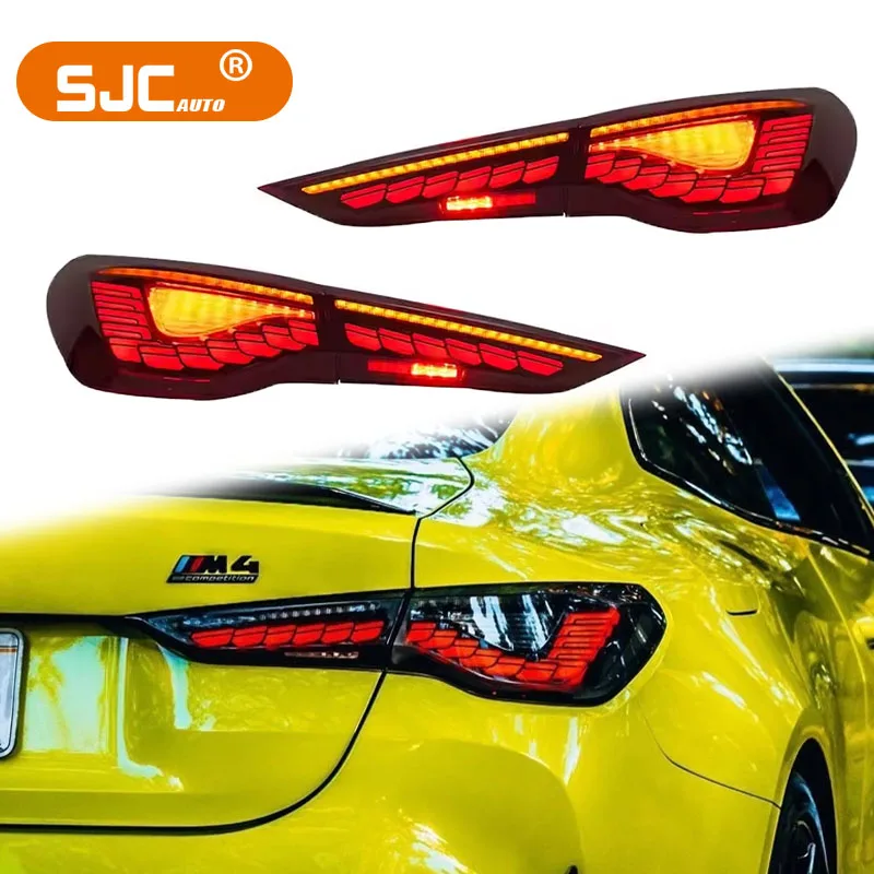 

SJC Car Lighting Systems LED Taillights for BMW 4 Series G22 M4 G82 GTS Style Tail Lamp Assembly Car Auto Accessories Rear Light