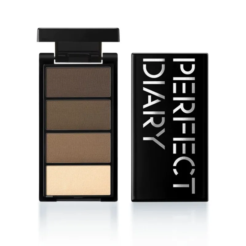 Perfect Diary 4-Color Eyebrow Powder Natural Long-Lasting Non-Fade,Smudge-Proof & Waterproof,All-Day Wear Brow Palette