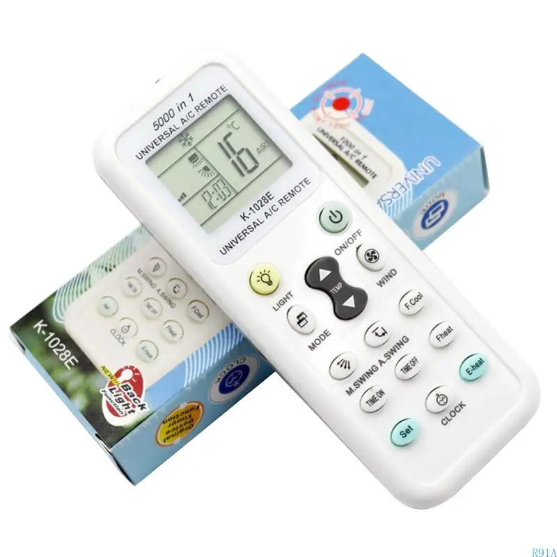 R91A Remote Air Air Conditioner Air acondicionador Multibrand 1000 en 1 Controlador blanco liviano