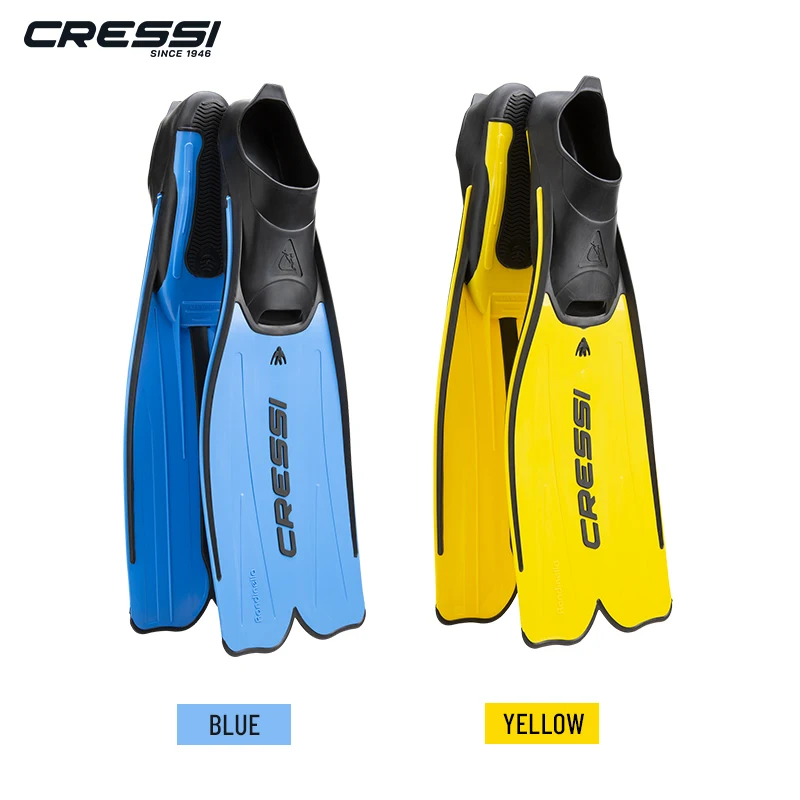 Cressi Rondinella Diving Fins Snorkeling Swimming Flipper Scuba Diving Long Blade Fin for Adults and Kids