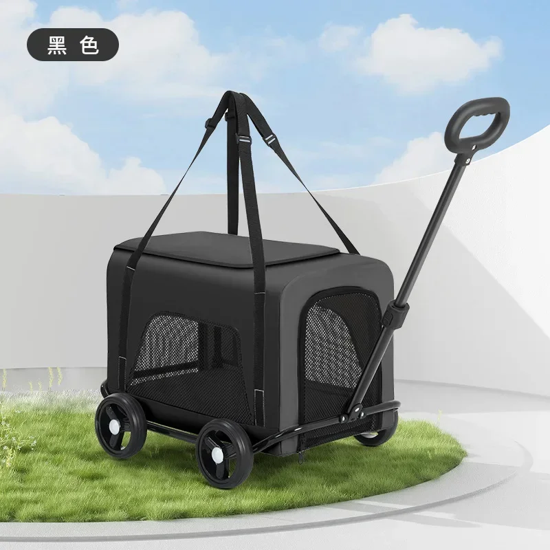 Carrello per animali domestici piccolo Carrello per cani e gatti Carrello per piccoli animali domestici Forniture leggere per cani