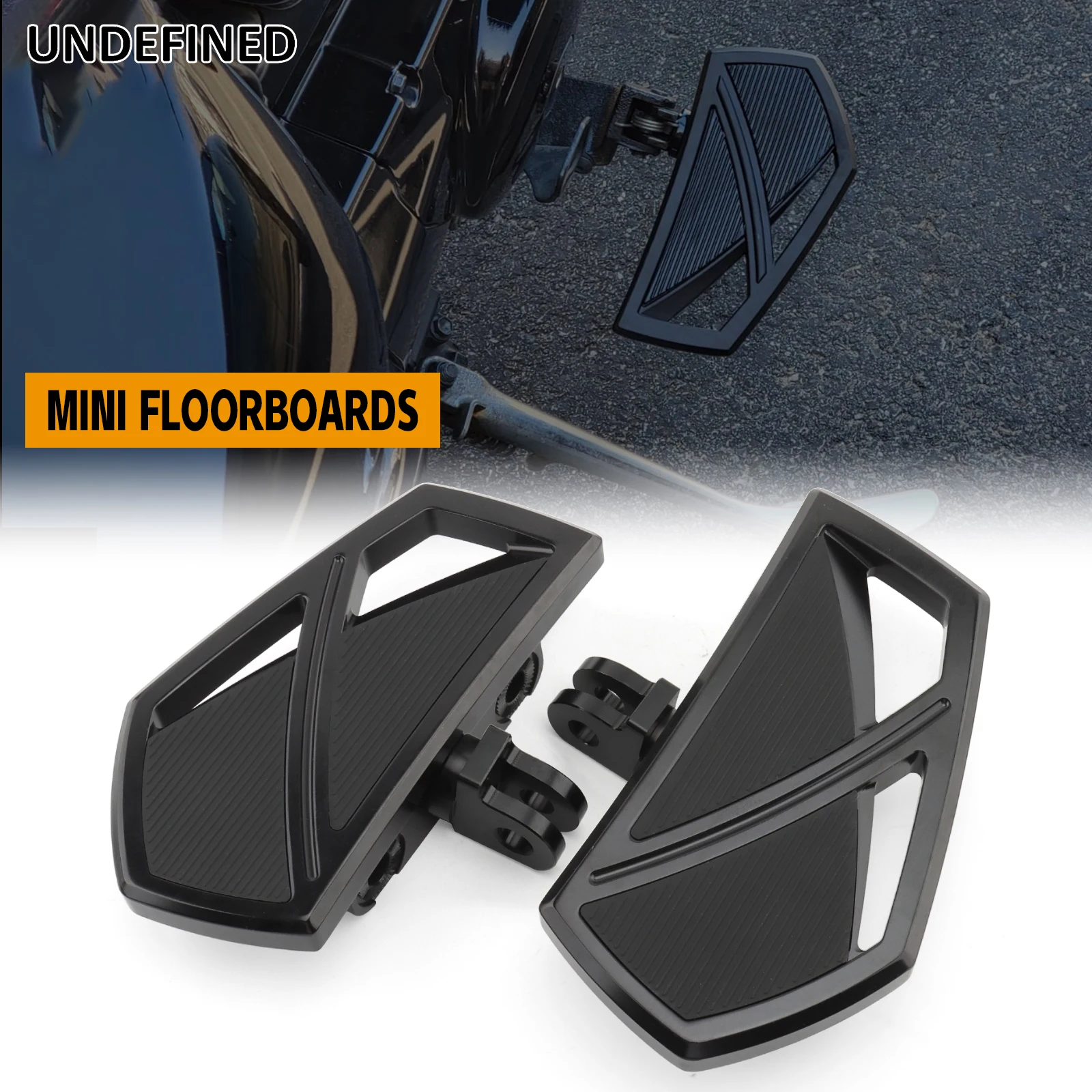 Phantom Floorboards Black Foot Pegs Front Rear Footrest Pedal For Triumph America Bonneville Rocket III Speedmaster Thunderbird