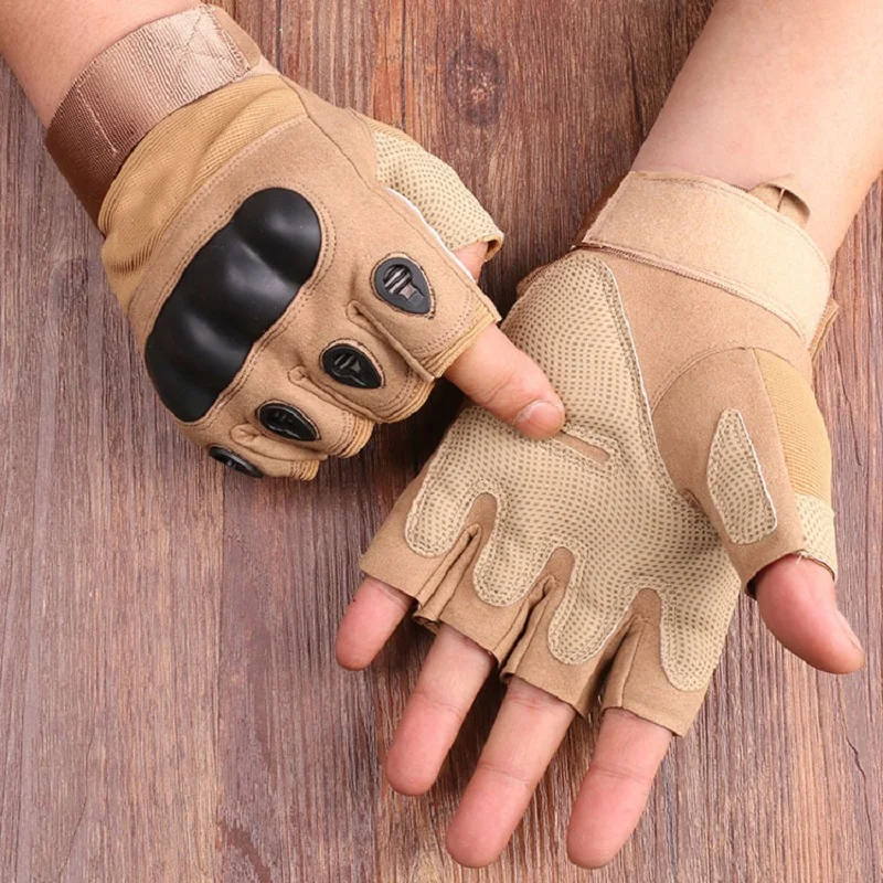 Gloves For Men Outdoor Cut Resistant Sports Gloves Airsoft Half Finger Gloves DT133