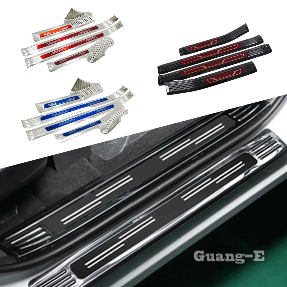 

For Volkswagen VW Passat 2019 2020 2021 2022 2023 Inner Door Sill Scuff Plate Covers Threshold Trim Car Accessories Pedal Stick