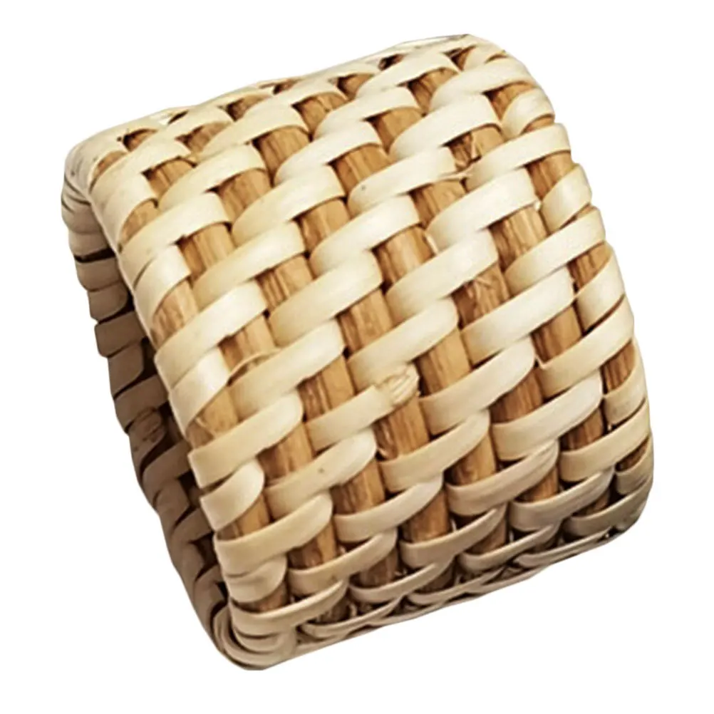 

Rattan Woven Napkin Ring Exquisite Napkin Buckle Ideal for Wedding Bridal Shower Engagement Party Hotel Dining Table Supplies
