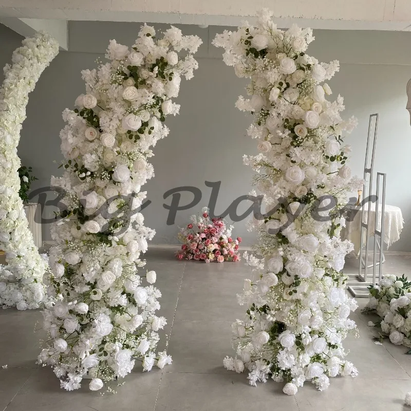 

Wedding Rose Morning Glory Arch Background Wedding Arch Flower Arrangement Artificial Silk Flower Arch Decoration