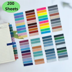 200 Sheets Transparent Sticky Note Self-Adhesive BookMarker Annotation Reading Book Clear Tab  Kawaii Cute Stationery