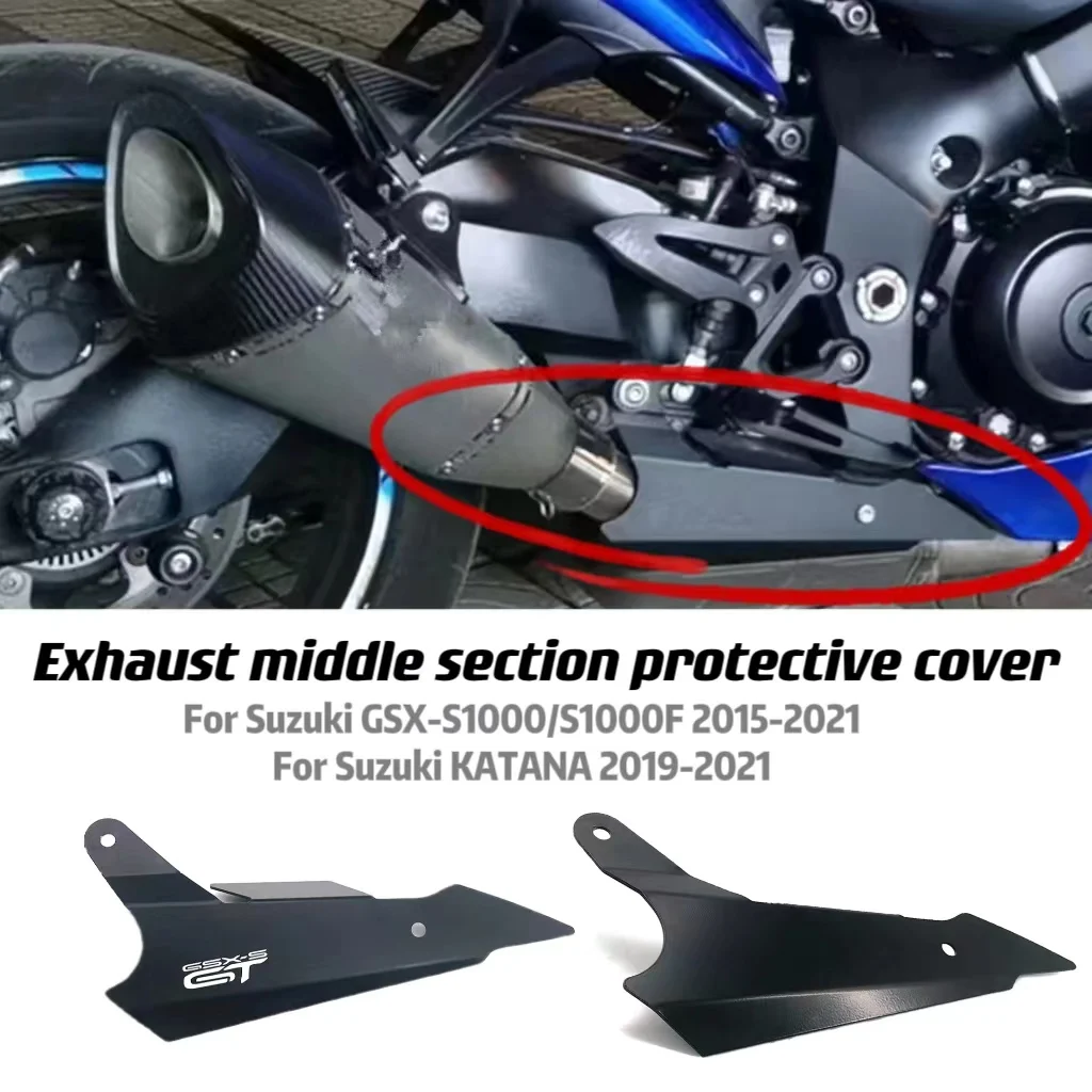 Motorcycle Exhaust Pipe Exhaust Guard For Suzuki GSX S1000F GSX-S 1000 gsx s1000 gsx s1000f gsx-s 1000 gsxs1000 2015-2021