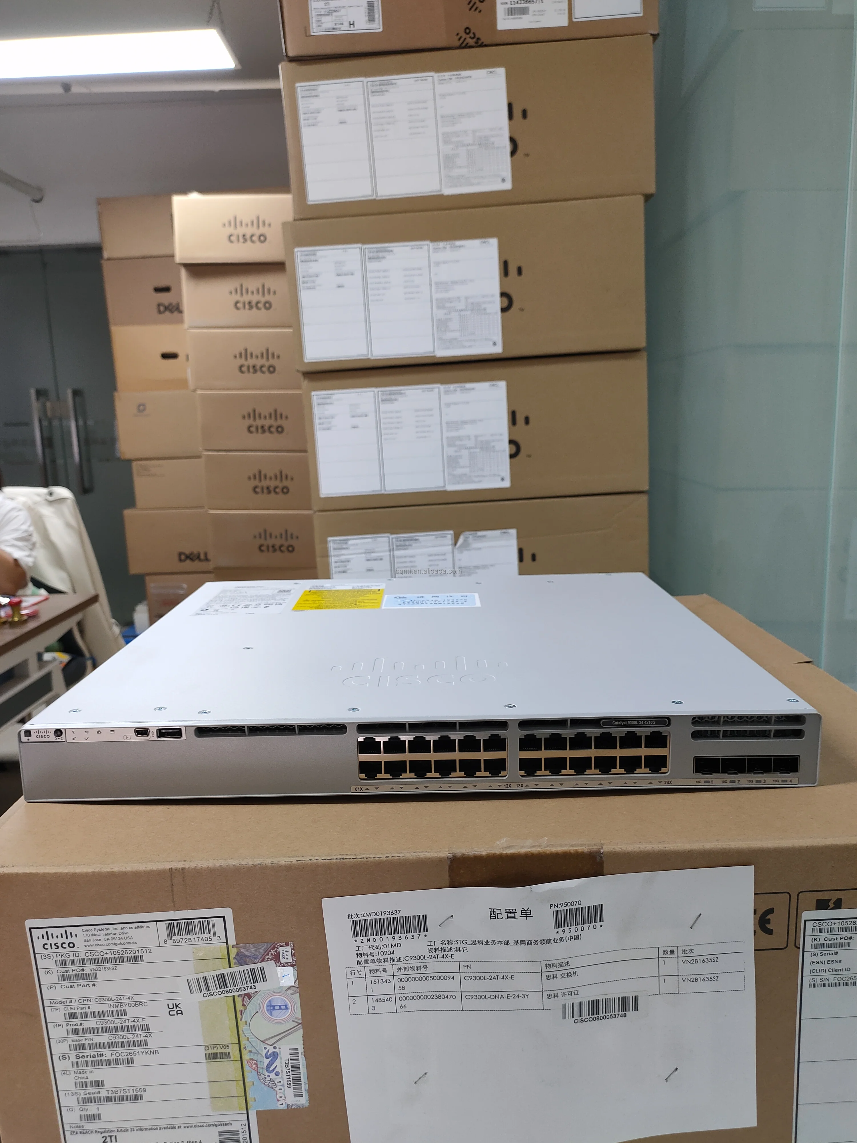 سيسكو C9300L-24T-4G-A 24 منفذ PoE Network Essentials 4x10G مفتاح الإرسال C9300L-24T-4G-A #6