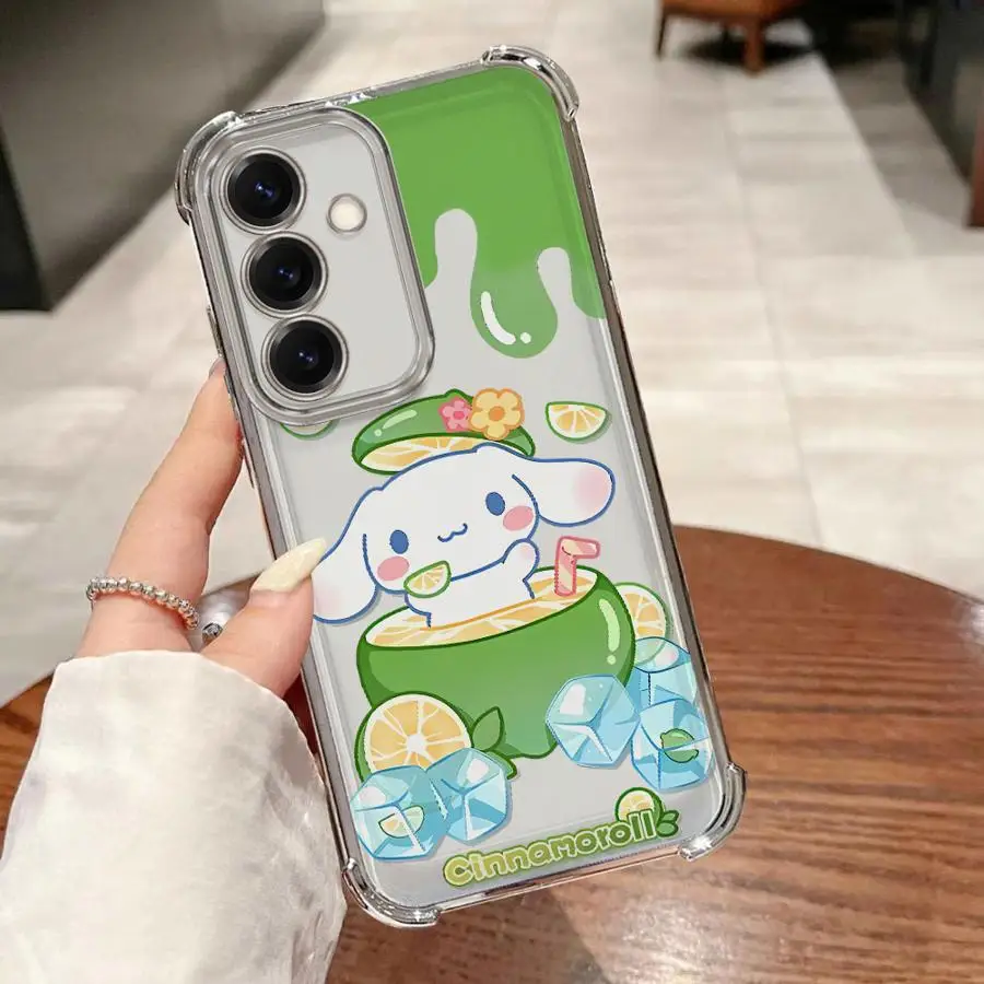 كارتون سانريو ميلودي حافظة لهاتف سامسونج جالاكسي A21s A25 A13 A26 A16 A52 A55 A35 A36 A33 A24 A15 غطاء الهاتف #6