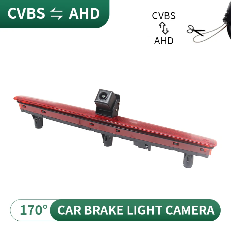CCD AHD 170° Wide Angle Car Brake Light Reversing Camera for VW T5 Multivan/Caravelle 2003-2016 Transporter Single Door