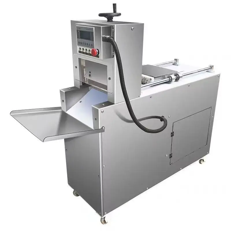 

Numerical control Automatic frozen meat cutting machine Lamb beef slicing roller